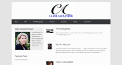 Desktop Screenshot of clarealexandermusic.com