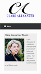 Mobile Screenshot of clarealexandermusic.com